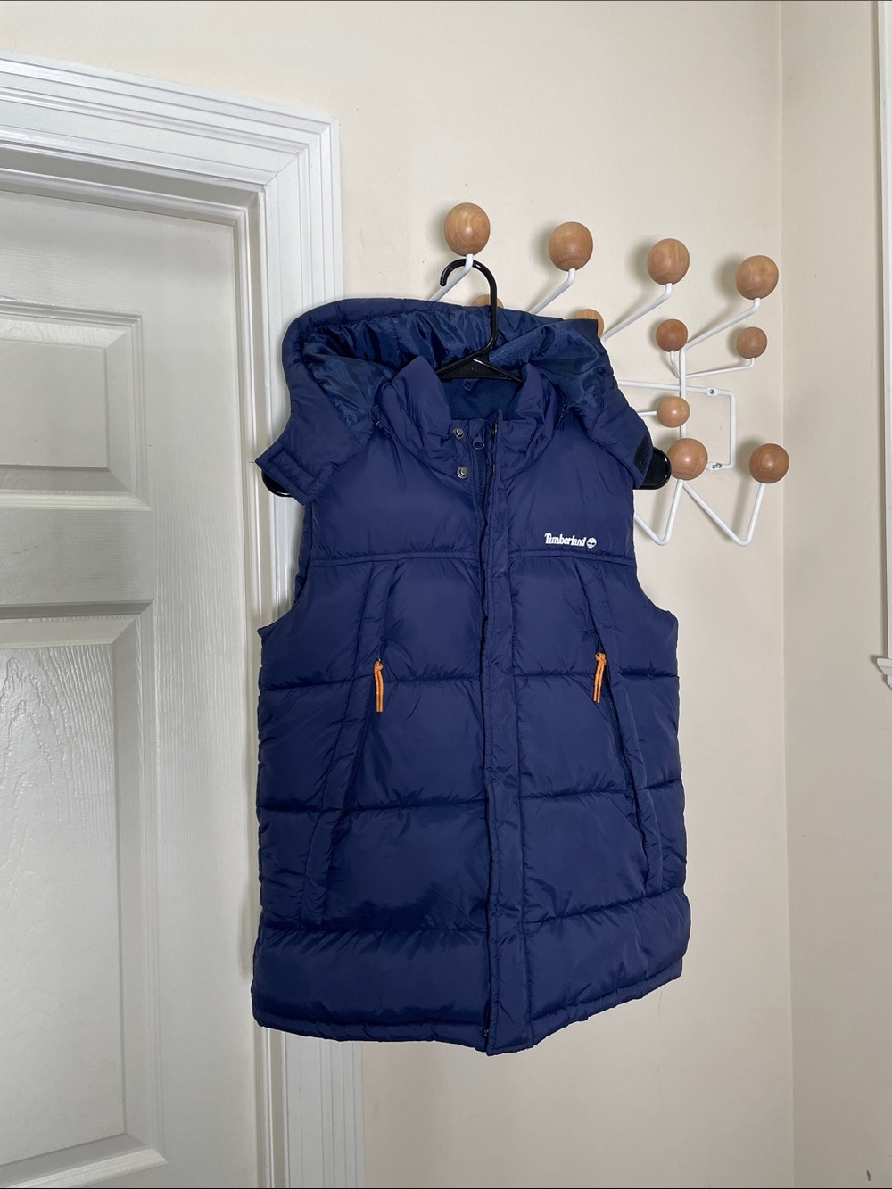 Timberland - Puffer Hooded Vest With Hood - Blue - XS